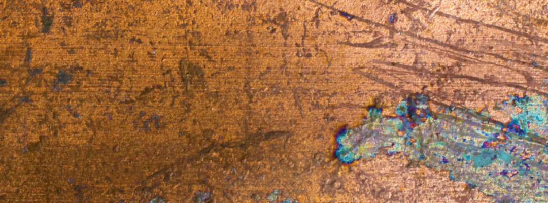 close up image of a sheet of copper