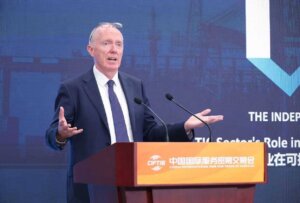 Mark Quillinan Presenting about trusted global trade at CIFTIS 2025