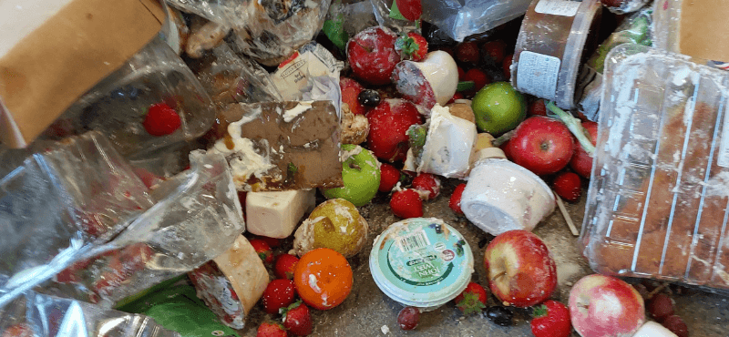 Composition analysis - pile of residual waste