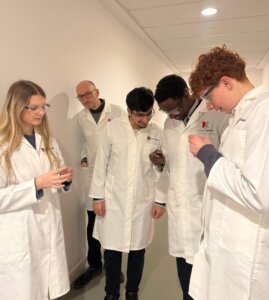 UTC students on a laboratory visit